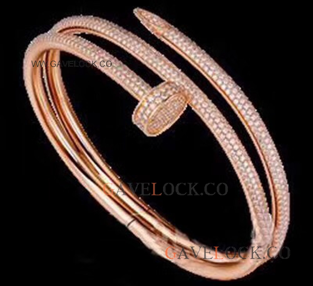 AAA Copy Cartier Juste Un Clou Rose Gold Bracelet Double Nail Style